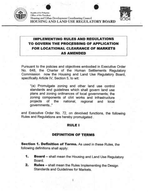 hlurb meaning|The Implementing Rules And Regulations .